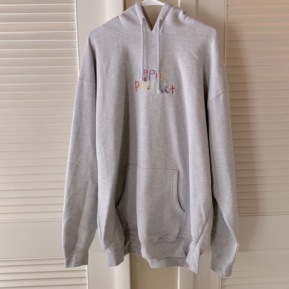 happiness project brand new gray sweatshirt
